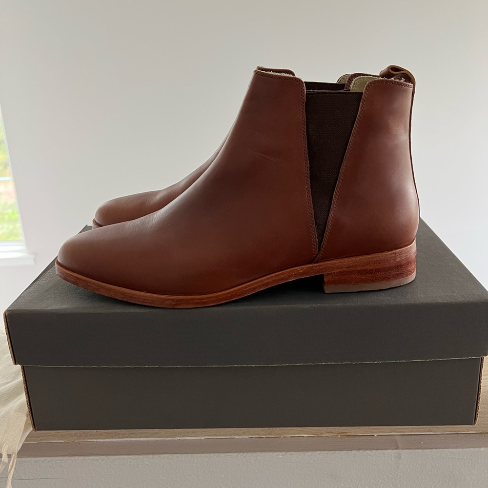 Nisolo Chelsea Boot- Brandy 9.5